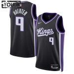 Maillot NBA Sacramento Kings Kevin Huerter Nike 2023-24 Icon Edition Noir Swingman - Enfant
